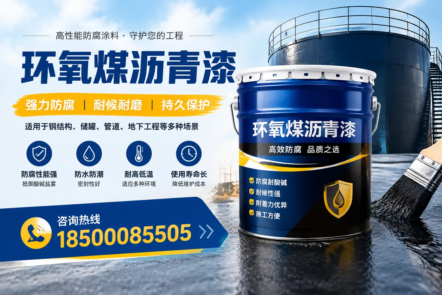 环氧煤沥青漆在工业中的应用,银川企业的选择